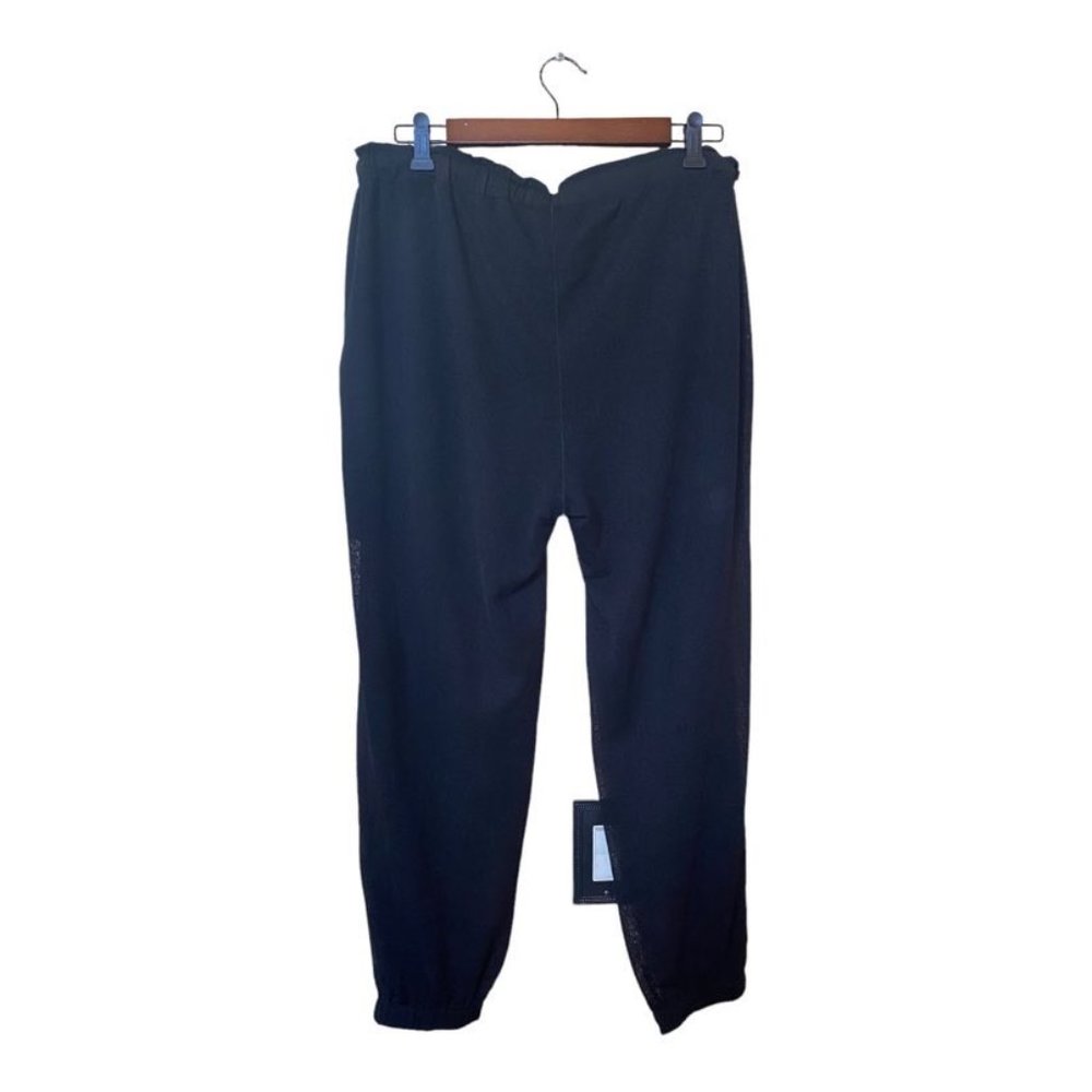 Eva Varro Sheer Drawstring Jogger Pant Size L Black - Picture 2 of 8